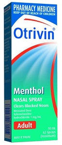 Otrivin Congestion Relief 0.1 Percent Instant Spray 10 ml