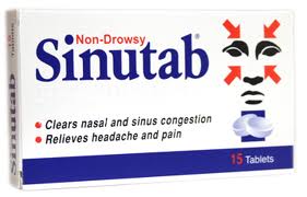Sinutab Non Drowsy 15 Tablets