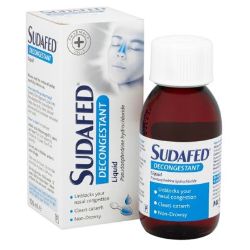 Sudafed Decongestant Liquid 100 ml