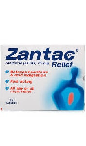 Zantac Relief 75 mg 12 Tablets