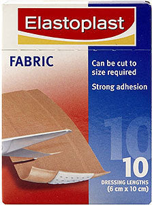 Elastoplast Anti-Bacterial Fabric Plaster 10 Strips