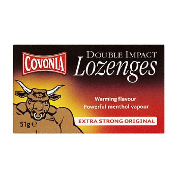 Covonia Double Impact Extra Strong Original Lozenges 51 g