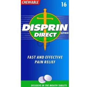 Disprin Aspirin Direct 16 Chewable Tablets
