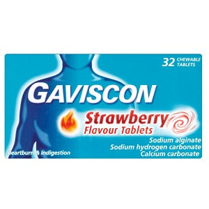 Gaviscon Strawberry 32 Tablets