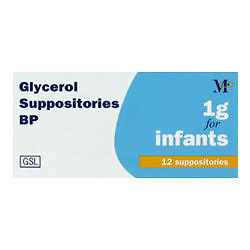Glycerol Infants 1 g 12 Suppositories
