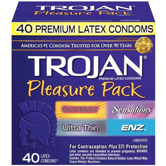 Trojan Pleasure Pack 40 Condoms