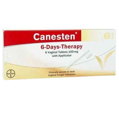 Canesten 6 Days Therapy 6 Vaginal Tablets 100 mg with Applicator