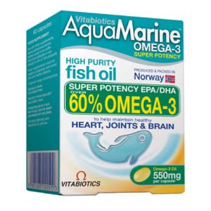 Aquamarine 2 in 1 Omega 3 Plus Cod 550 mg 60 Capsules