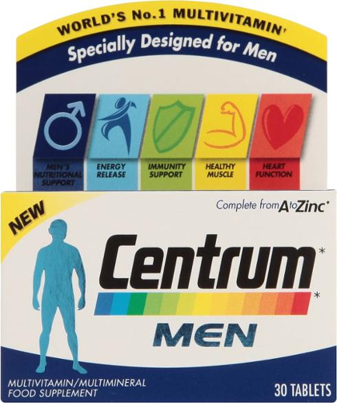 Centrum Men From A To Zinc 30 Tablets