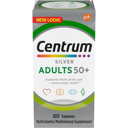 Centrum Silver 50+ 80 Tablets
