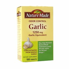 Nature Made Odor Control Garlic 1250 mg 100 Tablets