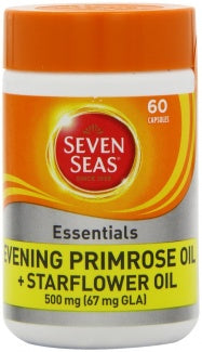 Seven Seas Evening Primrose Oil + Starflower Oil 60 Capsules