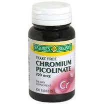 Nature's Bounty Chromium Picolinate 200 mg 100 Tablets