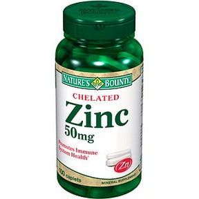 Nature's Bounty Zinc 50 mg 100 Tablets