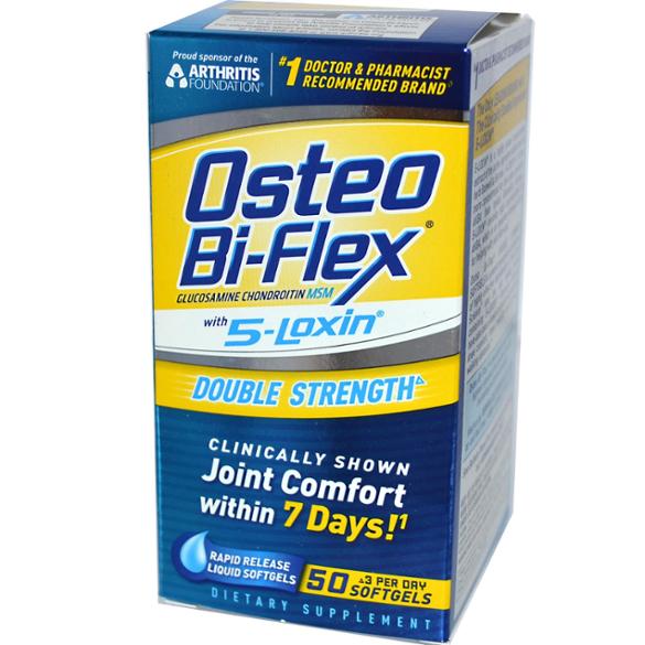 Osteo Bi-Flex + 5-Loxin Double Strength 50 Soft Gels