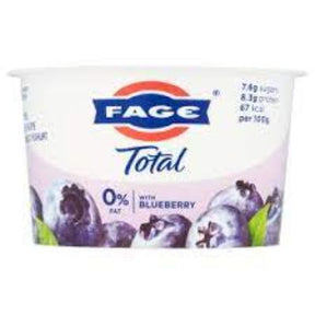 Fage Greek Yoghurt Total 0% Fat Blueberry 500 g