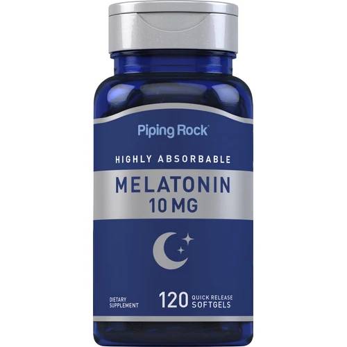 Piping Rock Melatonin Quick Release 10 mg 120 Capsules