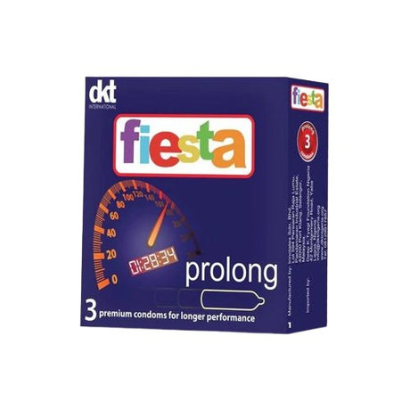 Fiesta Prolong 3 Condoms x12 (36 Condoms)