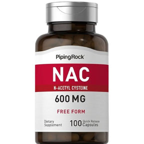 Piping Rock N-Acetyl Cysteine (NAC) 600 mg 100 Quick Release Capsules