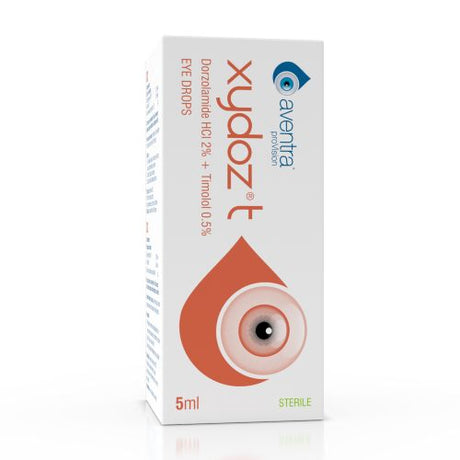 Aventra Xydoz T Dorzolamide HCI 2% Timolol 0.05 % Eye Drops 5 ml