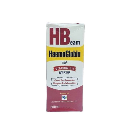 HBEam Haemoglobin Vitamin B12 Syrup 200 ml