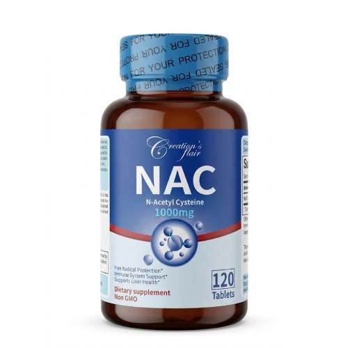 Creation's Fair NAC N- Acetyl Cysteine 1000 mg 120 Tablets