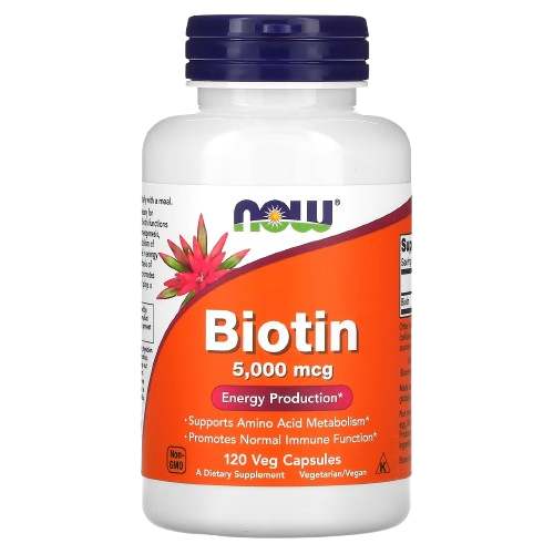 Now Biotin 5000 mcg 120 Veg Capsules