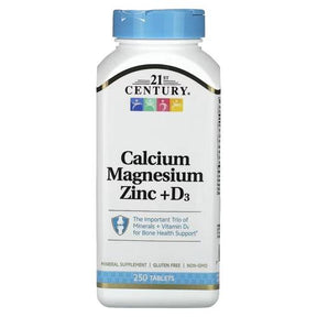 21st Century Calcium Magnesium Zinc + D3 250 Tablets
