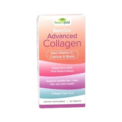 Nature’s Field BeautySure Advanced Collagen Plus Vitamin C, Calcium & Biotin 160 Tablets