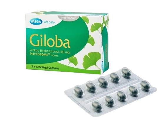 Mega We Care Giloba Ginkgo Giloba Extract 10 mg 30 Soft Gels