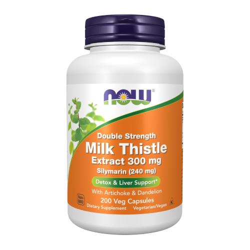 Now Milk Thistle Extract 300 mg 200 Veg Capsules