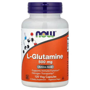 Now L-Glutamine 500 mg 120 Veg Capsules