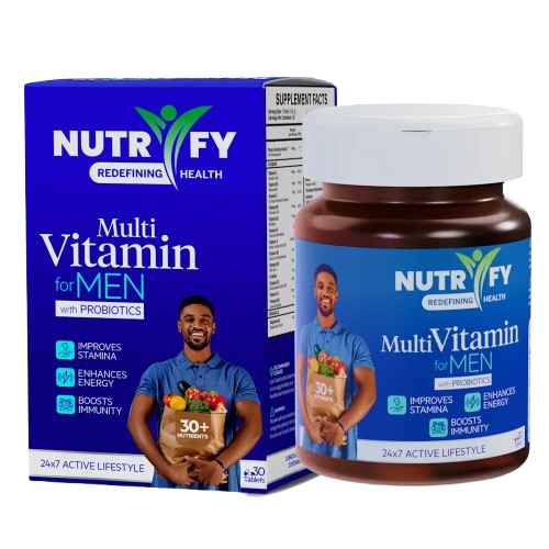 Nutrify Multivitamin For Men with Probiotics 30 Tablets