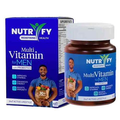 Nutrify Multivitamin For Men with Probiotics 30 Tablets
