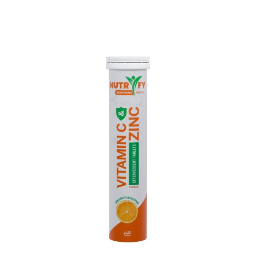 Nutrify Vitamin C + Zinc 1000 mg 20 Effervescents