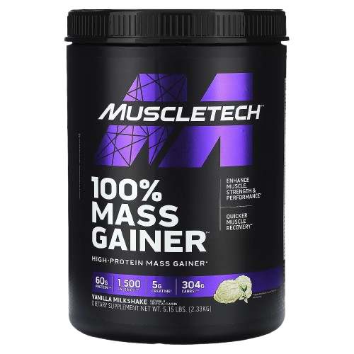 MuscleTech 100% Mass Gainer Vanilla Milkshake 2.33 kg