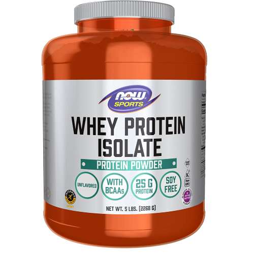 Now Sports Whey Protein Concentrate Protein Powder Unflavored 2268 g
