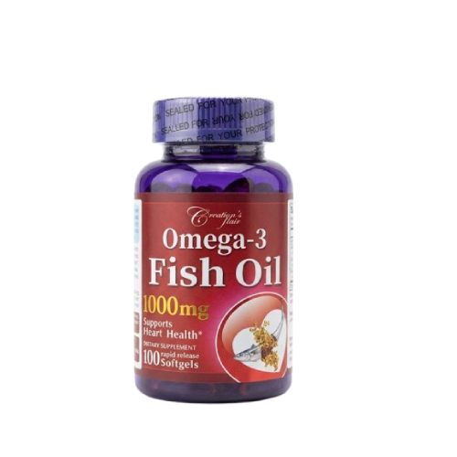 Creation's Fair Omega 3 Fish Oil 1000 mg 100 Soft Gels