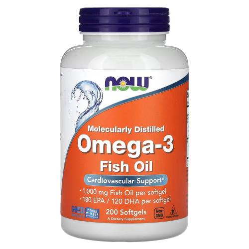 Now Omega 3 Fish Oil 200 Soft Gels