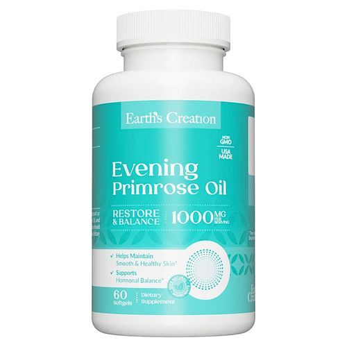 Earth's Creation Evening Primrose 1000 mg 60 Capsules