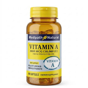 Medpath Natural Vitamin A 3000 mcg 10000 IU