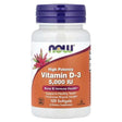 Now Vitamin D3 High Potency 125 mcg 5000 IU 120 Soft Gels