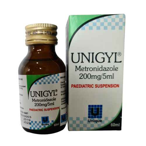Unigyl Paediatric Suspension 200 mg/5ml 60 ml
