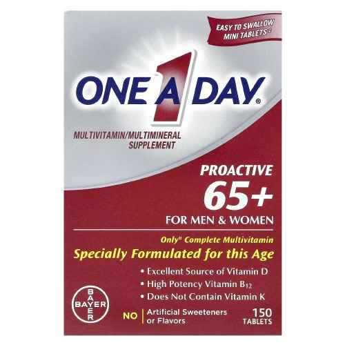 One A Day Proactive 65+ For Men & Women 150 Tablets