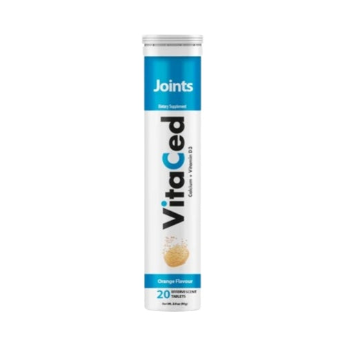 Vitaced Joint Calcium + Vitamin D3 Orange Flavour 20 Effervescent Tablets