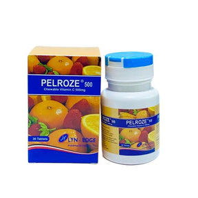 Pelroze Chewable Vitamin C 500 mg 30 Tablets