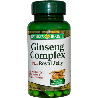 Nature's Bounty Ginseng Complex Plus Royal Jelly 75 Capsules