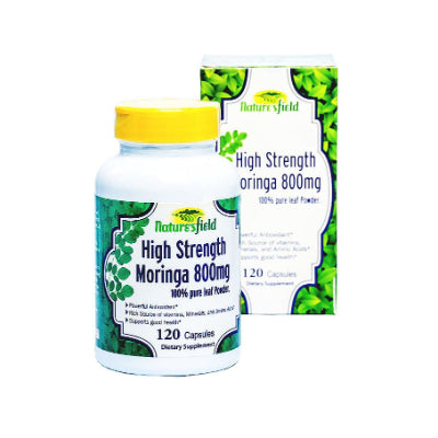 Nature's Field High Strength Moringa 800 mg 120 Capsules