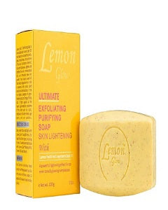Lemon Glow Ultimate Exfoliating Purifying Skin Lightening Soap 200 g