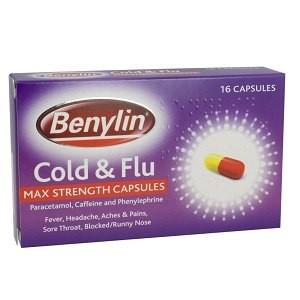 Benylin Cold & Flu Max Strength 16 Capsules